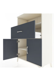 Hyperion Dolap 2 Raflı Tek Çekmeceli 2 Kapaklı 88x44x134 Aytaşı-Antrasit