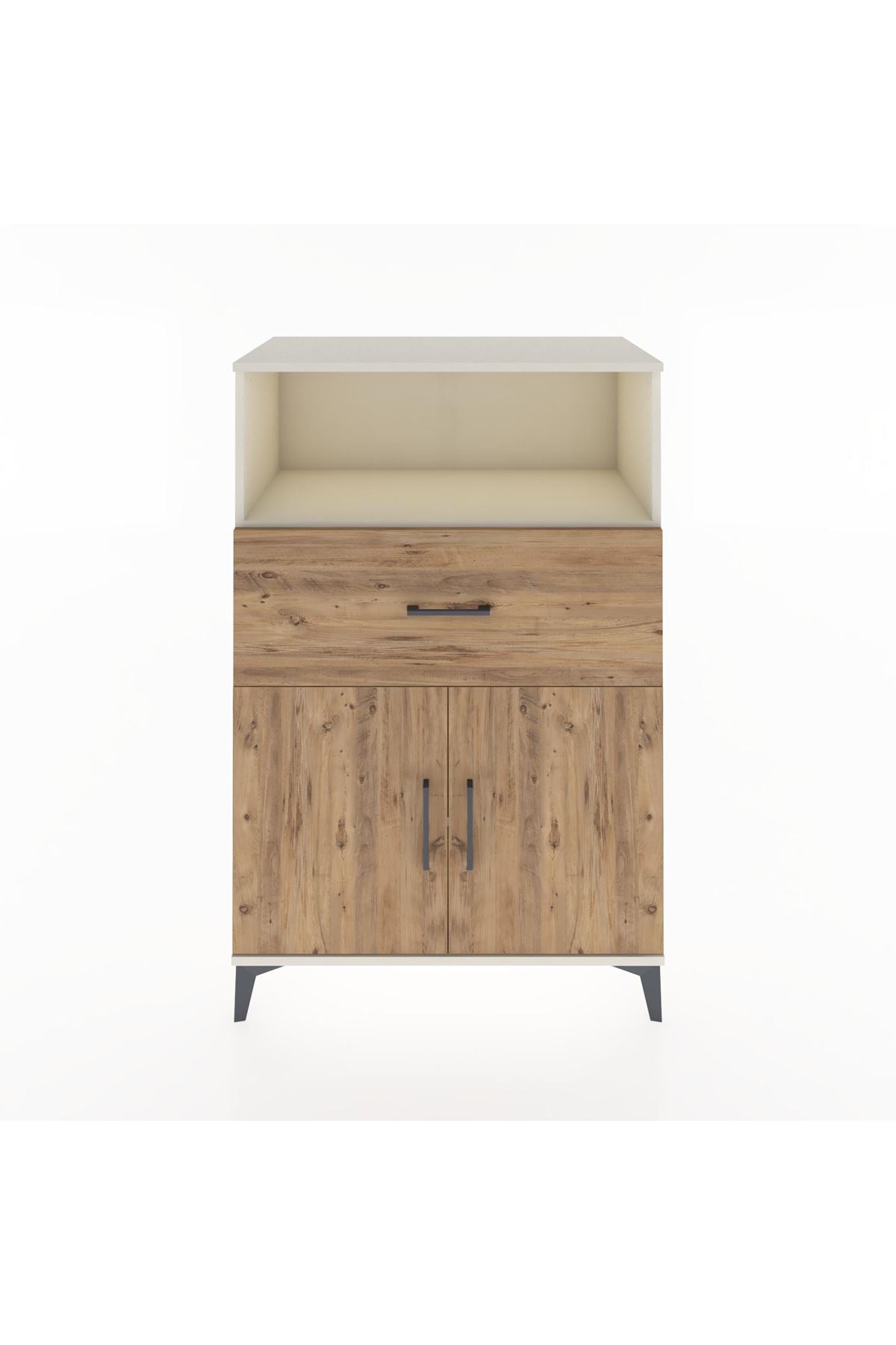 Hyperion Dolap 2 Raflı Tek Çekmeceli 2 Kapaklı 88x44x134 Aytaşı-Çam