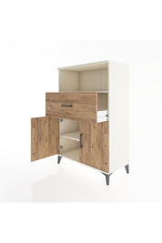Hyperion Dolap 2 Raflı Tek Çekmeceli 2 Kapaklı 88x44x134 Aytaşı-Çam