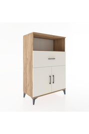 Hyperion Dolap 2 Raflı Tek Çekmeceli 2 Kapaklı 88x44x134 Çam-Aytaşı