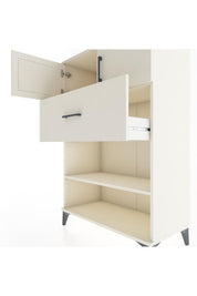 Hyperion Dolap 2 Raflı Tek Çekmeceli 2 Kapaklı 88x44x134 Aytaşı-Aytaşı