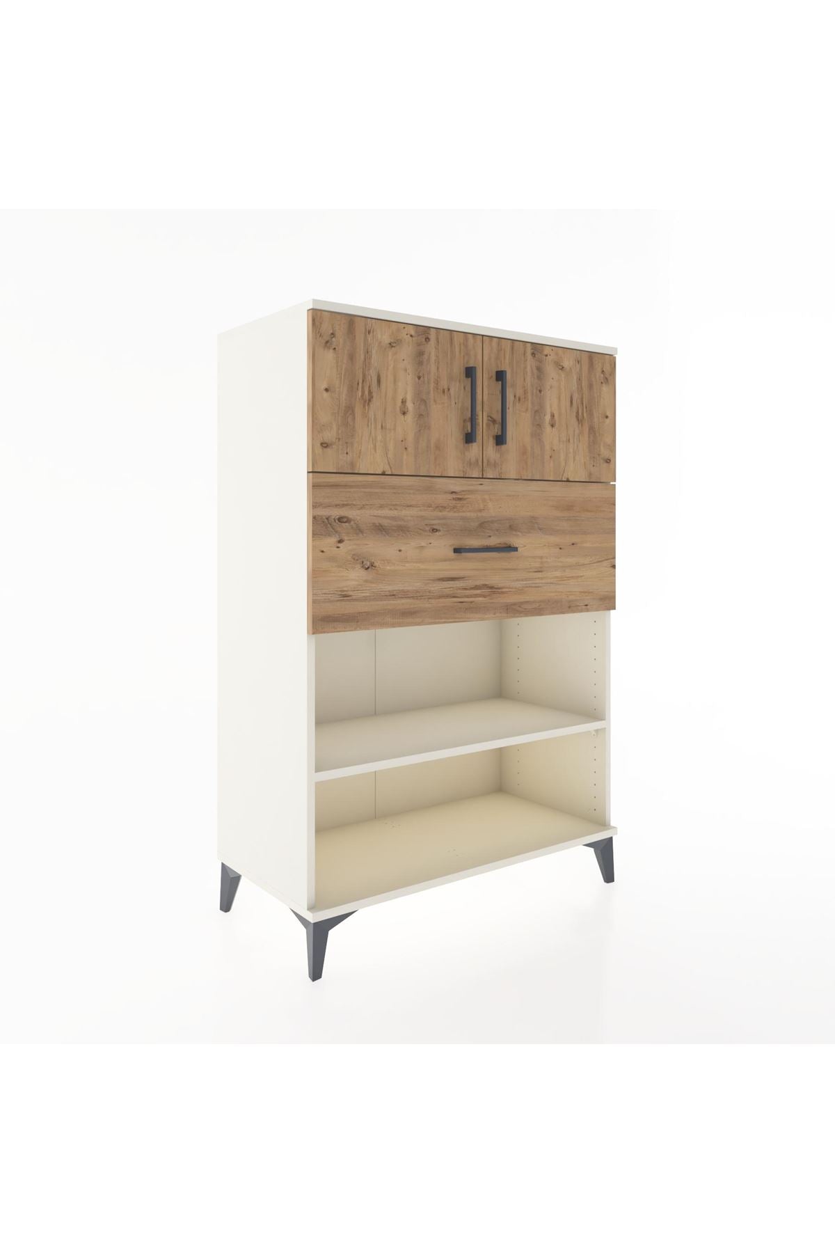 Hyperion Dolap 2 Raflı Tek Çekmeceli 2 Kapaklı 88x44x134 Aytaşı-Çam