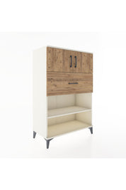 Hyperion Dolap 2 Raflı Tek Çekmeceli 2 Kapaklı 88x44x134 Aytaşı-Çam