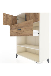 Hyperion Dolap 2 Raflı Tek Çekmeceli 2 Kapaklı 88x44x134 Aytaşı-Çam