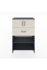 Hyperion Dolap 2 Raflı Tek Çekmeceli 2 Kapaklı 88x44x134 Antrasit-Aytaşı