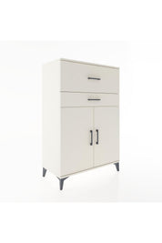 Hyperion Dolap Tek Raflı 2 Çekmeceli 2 Kapaklı 88x44x134 - S51M023V1B