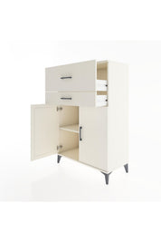 Hyperion Dolap Tek Raflı 2 Çekmeceli 2 Kapaklı 88x44x134 - S51M023V1B