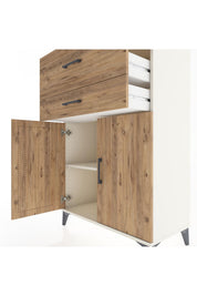 Hyperion Dolap Tek Raflı 2 Çekmeceli 2 Kapaklı 88x44x134 - S51M023V3B