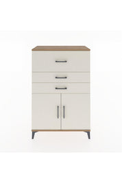 Hyperion Dolap Tek Raflı 3 Çekmeceli 2 Kapaklı 88x44x134 - S51M024V7B