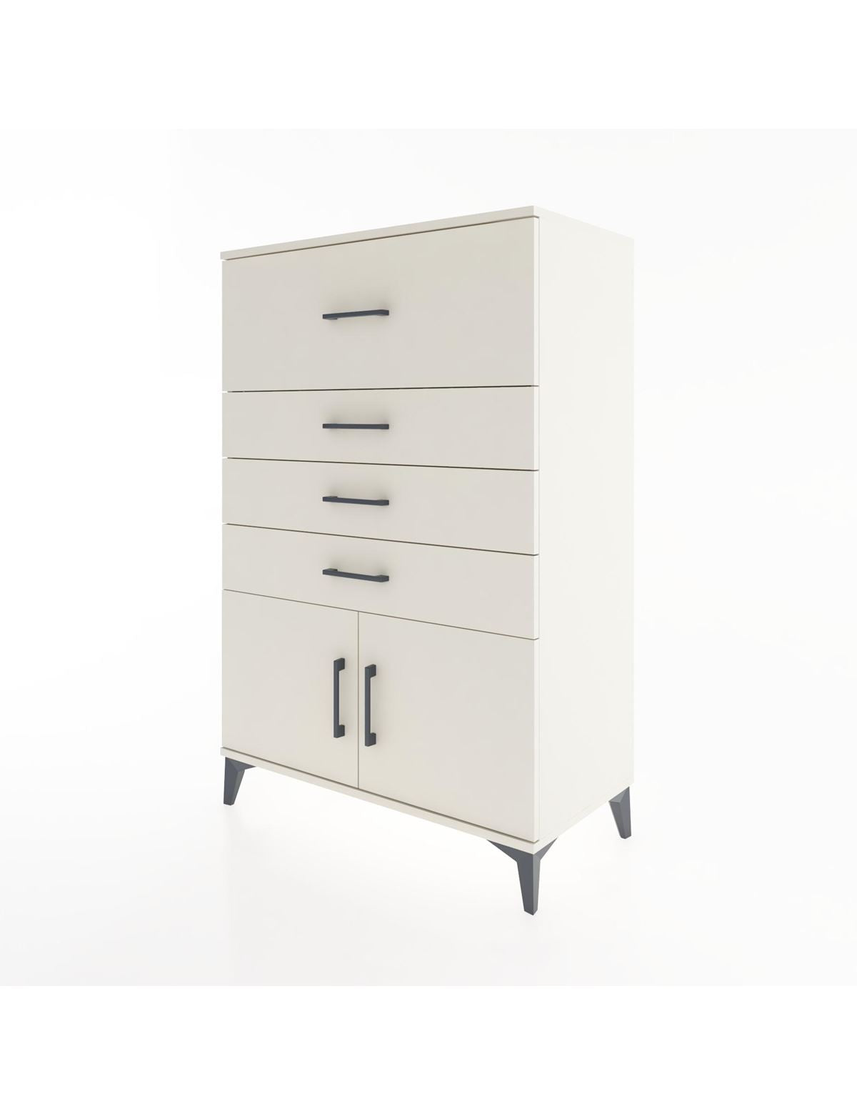 Hyperion Dolap 4 Çekmeceli 2 Kapaklı 88x44x134 - S51M025V1B
