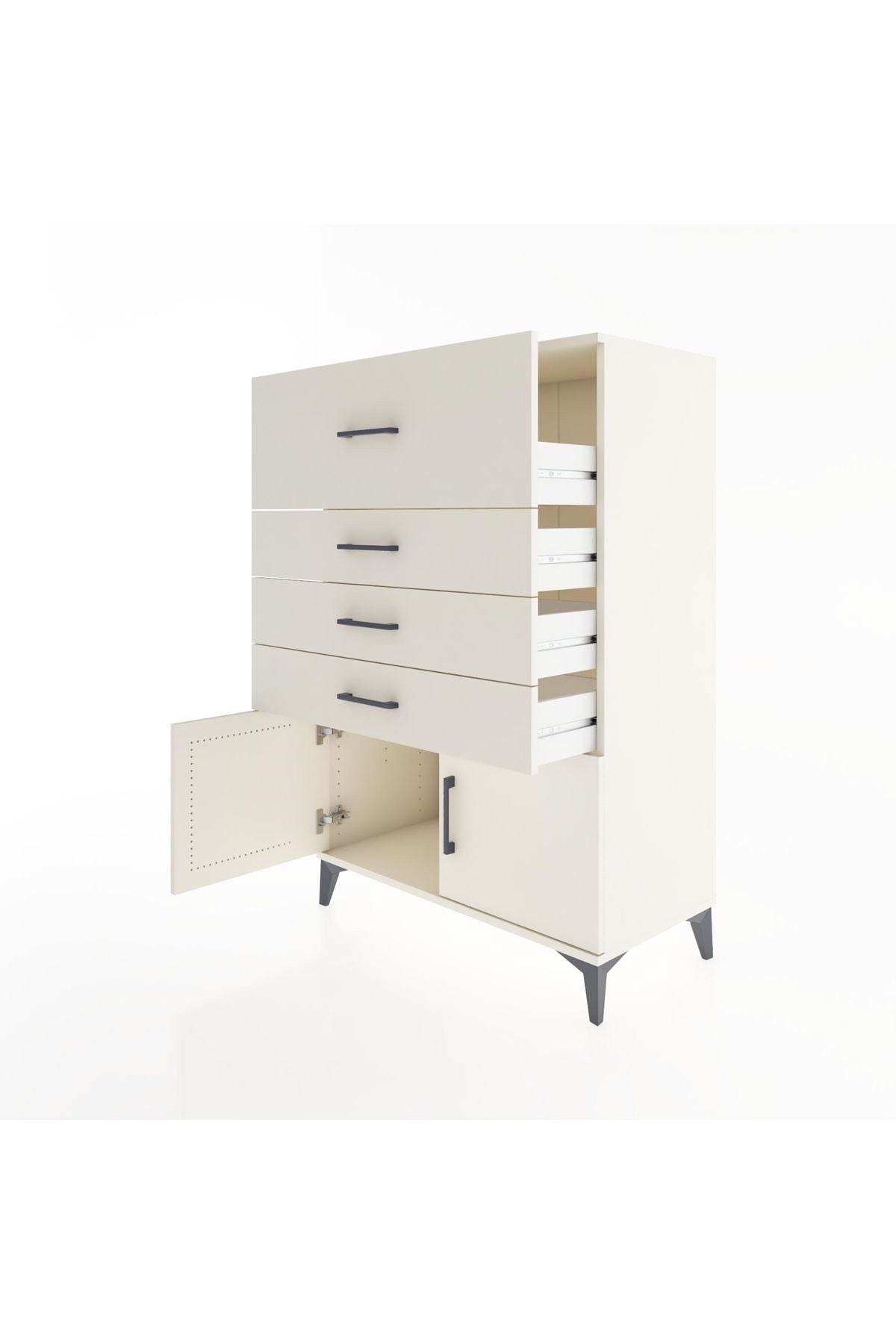 Hyperion Dolap 4 Çekmeceli 2 Kapaklı 88x44x134 Aytaşı-Aytaşı