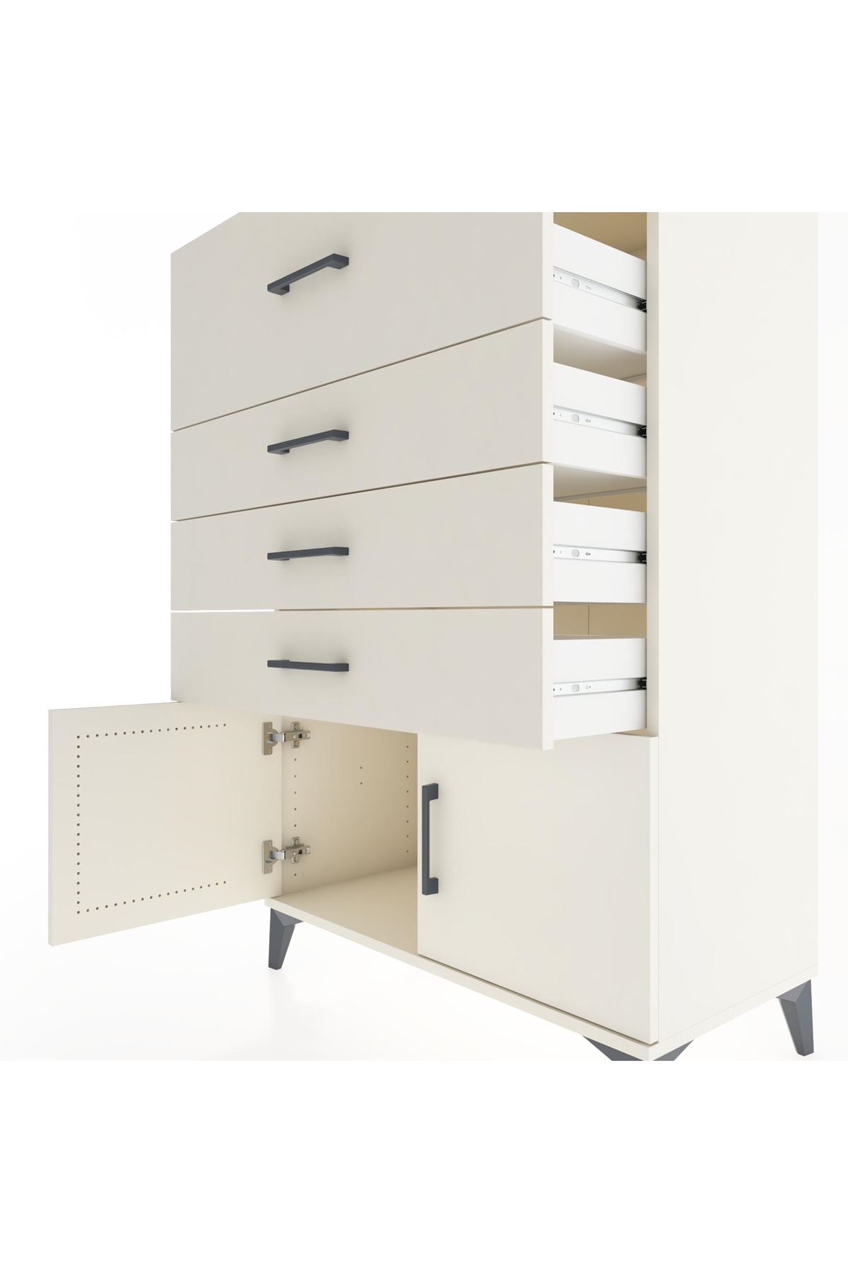Hyperion Dolap 4 Çekmeceli 2 Kapaklı 88x44x134 Aytaşı-Aytaşı