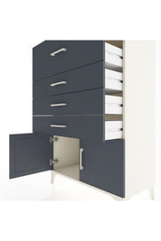 Hyperion Dolap 4 Çekmeceli 2 Kapaklı 88x44x134 Aytaşı-Antrasit