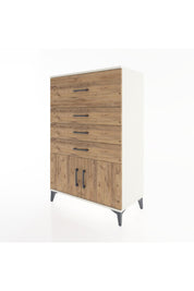 Hyperion Dolap 4 Çekmeceli 2 Kapaklı 88x44x134 Aytaşı-Çam