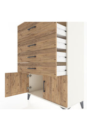 Hyperion Dolap 4 Çekmeceli 2 Kapaklı 88x44x134 Aytaşı-Çam