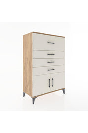 Hyperion Dolap 4 Çekmeceli 2 Kapaklı 88x44x134 Çam-Aytaşı