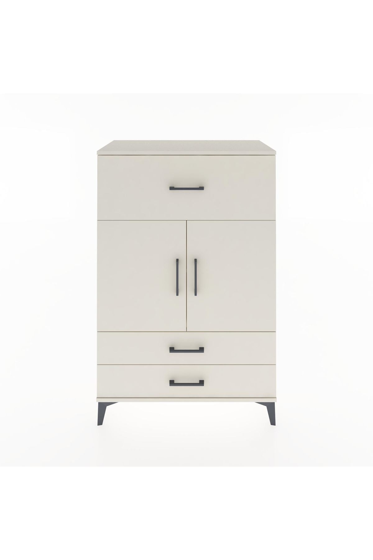 Hyperion Dolap 2 Raflı 3 Çekmeceli 2 Kapaklı 88x44x134 Aytaşı-Aytaşı