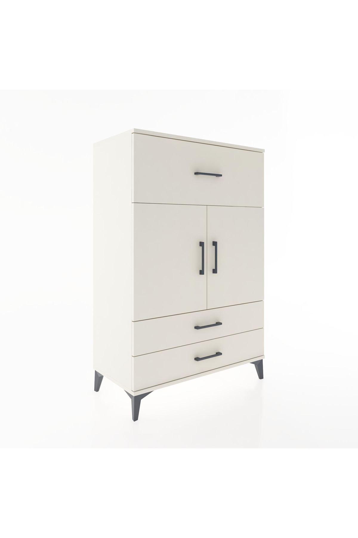 Hyperion Dolap 2 Raflı 3 Çekmeceli 2 Kapaklı 88x44x134 Aytaşı-Aytaşı