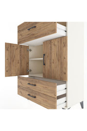 Hyperion Dolap 2 Raflı 3 Çekmeceli 2 Kapaklı 88x44x134 Aytaşı-Çam
