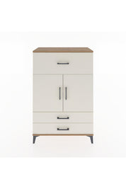 Hyperion Dolap 2 Raflı 3 Çekmeceli 2 Kapaklı 88x44x134 Çam-Aytaşı