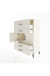 Hyperion Dolap Tek Raflı 4 Çekmeceli 2 Kapaklı 88x44x134 - S51M027V1B