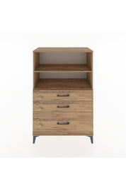 Hyperion Dolap 2 Raflı 3 Çekmeceli 88x44x134 Çam-Çam