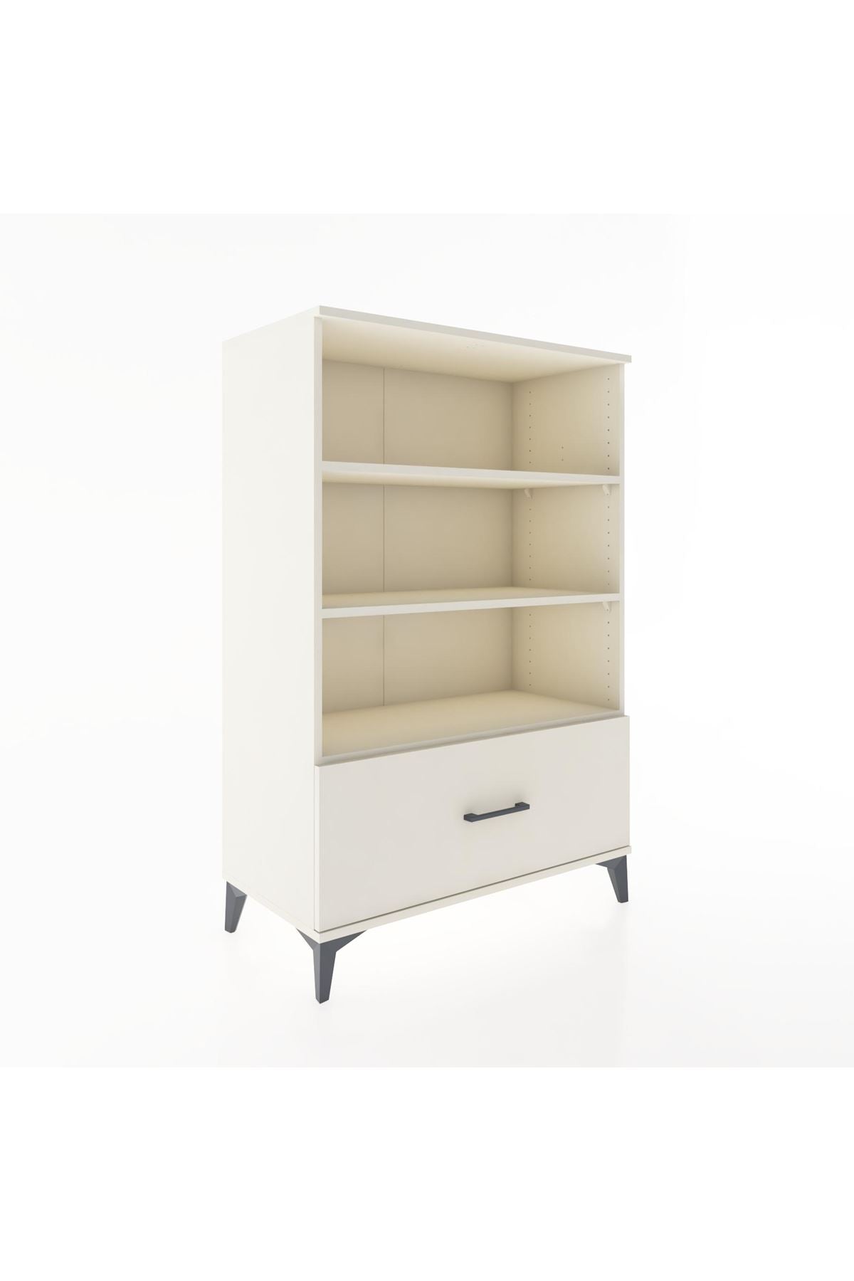 Hyperion Dolap 3 Raflı Tek Çekmeceli 88x44x134 - S51M029V1B