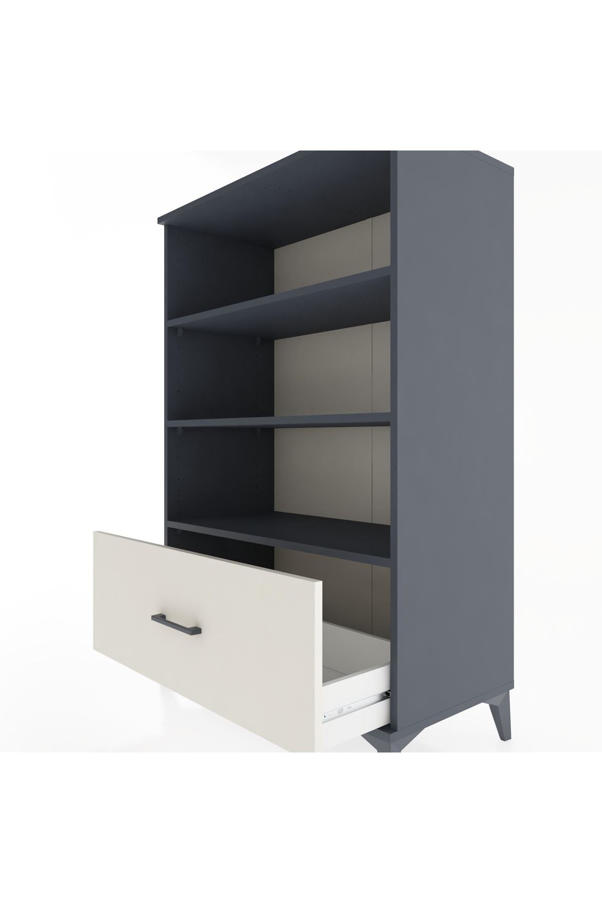 Hyperion Dolap 3 Raflı Tek Çekmeceli 88x44x134 - S51M029V4B