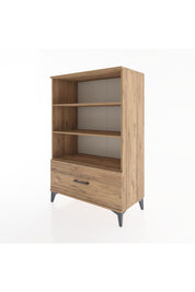 Hyperion Dolap 3 Raflı Tek Çekmeceli 88x44x134 Çam-Çam