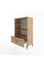 Hyperion Dolap 3 Raflı Tek Çekmeceli 88x44x134 Çam-Çam