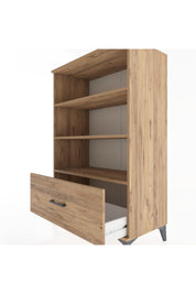Hyperion Dolap 3 Raflı Tek Çekmeceli 88x44x134 Çam-Çam