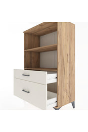 Hyperion Dolap 2 Raflı 2 Çekmeceli 88x44x134 Çam-Aytaşı