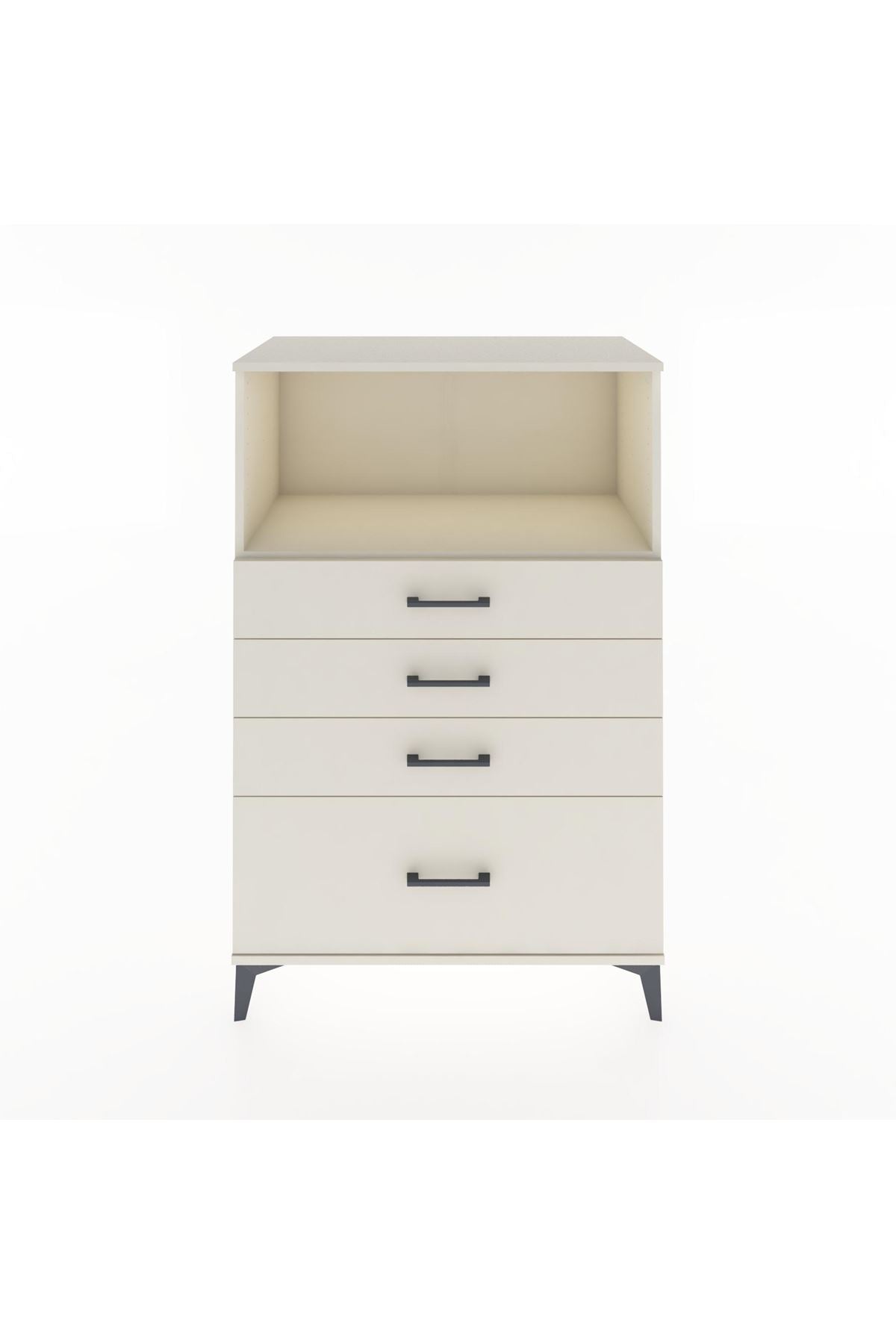 Hyperion Dolap Tek Raflı 4 Çekmeceli 88x44x134 - S51M031V1B