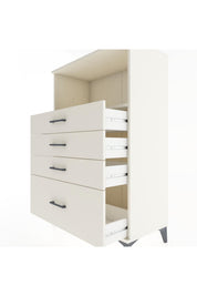 Hyperion Dolap Tek Raflı 4 Çekmeceli 88x44x134 - S51M031V1B