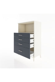 Hyperion Dolap Tek Raflı 4 Çekmeceli 88x44x134 - S51M031V2B