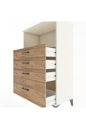 Hyperion Dolap Tek Raflı 4 Çekmeceli 88x44x134 - S51M031V3B