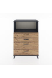 Hyperion Dolap Tek Raflı 4 Çekmeceli 88x44x134 - S51M031V6B