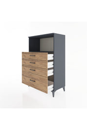 Hyperion Dolap Tek Raflı 4 Çekmeceli 88x44x134 - S51M031V6B
