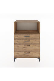 Hyperion Dolap Tek Raflı 4 Çekmeceli 88x44x134 - S51M031V9B