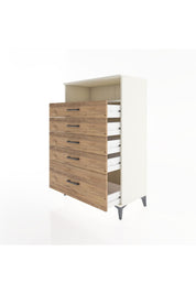Hyperion Dolap Tek Raflı 5 Çekmeceli 88x44x134 - S51M032V3B