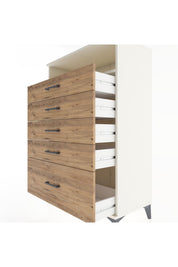 Hyperion Dolap Tek Raflı 5 Çekmeceli 88x44x134 - S51M032V3B