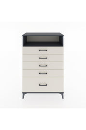 Hyperion Dolap Tek Raflı 5 Çekmeceli 88x44x134 Antrasit-Aytaşı