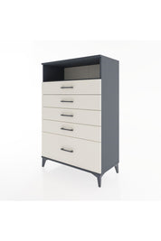 Hyperion Dolap Tek Raflı 5 Çekmeceli 88x44x134 Antrasit-Aytaşı