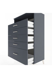 Hyperion Dolap Tek Raflı 5 Çekmeceli 88x44x134 - S51M032V5B