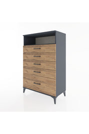 Hyperion Dolap Tek Raflı 5 Çekmeceli 88x44x134 - S51M032V6B