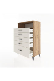 Hyperion Dolap Tek Raflı 5 Çekmeceli 88x44x134 - S51M032V7B