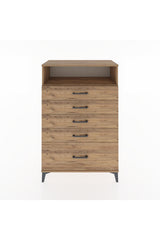Hyperion Dolap Tek Raflı 5 Çekmeceli 88x44x134