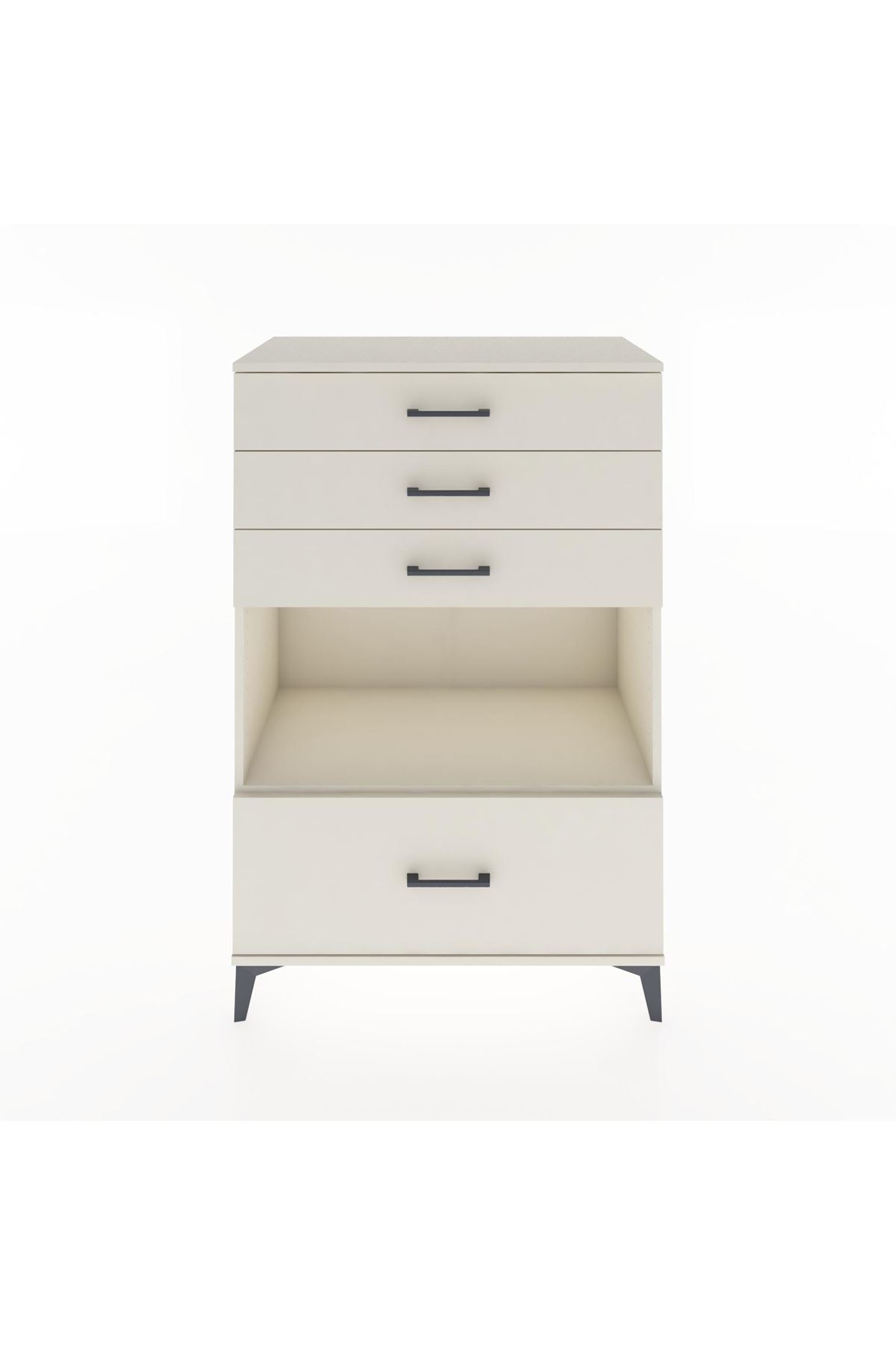 Hyperion Dolap Tek Raflı 4 Çekmeceli 88x44x134 - S51M033V1B