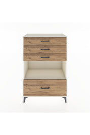 Hyperion Dolap Tek Raflı 4 Çekmeceli 88x44x134 - S51M033V3B
