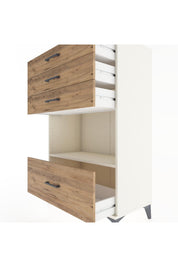 Hyperion Dolap Tek Raflı 4 Çekmeceli 88x44x134 - S51M033V3B